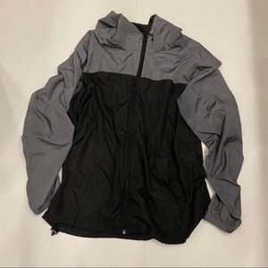 Beautiful Giant Hooded Zip-Up TwoTone Wind Breaker